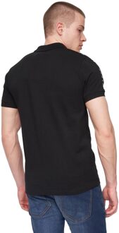 Heren Tapehen Poloshirt (Zwart)