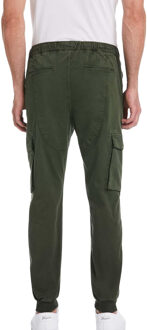 Heren Tapered Cargo Broek met Koord (Groen) - L