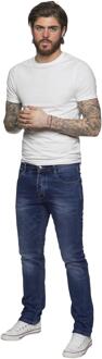 Heren Tapered Fit Jeans | ETO Designer Blauw