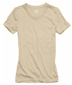 Heren taranto t-shirt met korte mouwen - maat M Beige