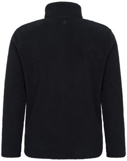 Heren Ted Borg Half Zip Fleece Top (Zwart) - L