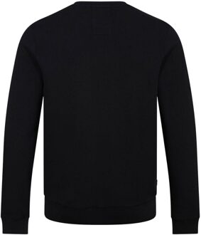 Heren Tekst Sweatshirt (Zwart) - maat