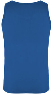 Heren texas plain tank top Blauw - S