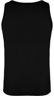 Heren texas plain tank top Zwart - M