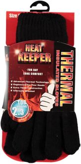 Heren thermo handschoenen zwart - S/M