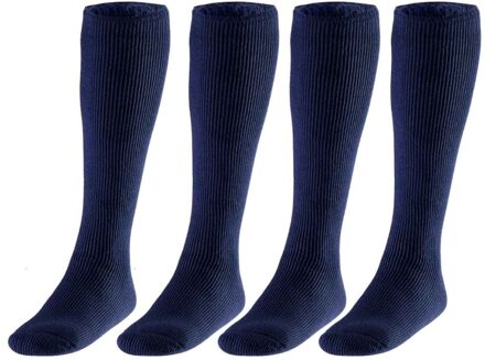 Heren Thermo Kniehoogte Sokken 4-pack Marine - 41/46