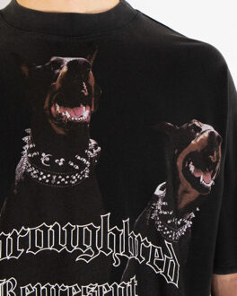 Heren thoroughbred t-shirt - maat XS Zwart