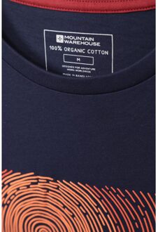 Heren Tidal Wave Organisch Katoenen T-shirt (Marine) - maat Navy