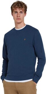 Heren Tim Crew Neck Sweatshirt (Blauw) - maat