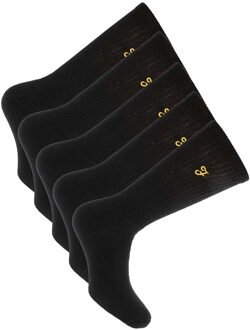 Heren Tommley Sportsokken (Set van 5) (Zwart)