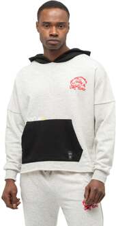 Heren Trainingspak in eigentijdse stijl met graffitiprint Grijs