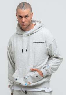 Heren Trainingspak Paint Splatter in oversize Grijs - M
