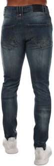 Heren Tranfold Slim Jeans (Steen)