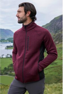Heren Treston Full Zip Fleecejack (Bourgondië) - maat 4XL Bourgogne