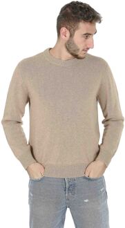 Heren Trui Met Ronde Hals Coe 009 Beige