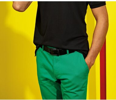 Heren Tweewegs Leren Riem (Zwart/Bruin) - One Size