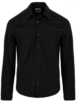 Heren Ultra Zwarte Shirt Aspesi , Black , Heren - 2Xl,Xl,L,S