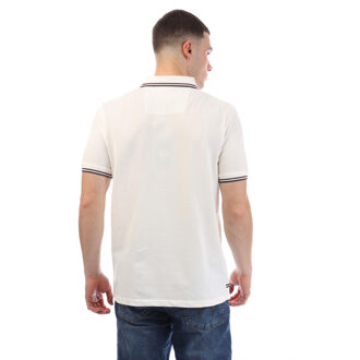 Heren Vancouver getipt poloshirt (Wit) - maat L