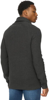 Heren Venosa Sjaalkraag Cardigan (Basaltgrijs) Houtskool