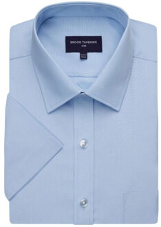 Heren vesta shirt met korte mouwen - maat 51 (5XL) Blauw