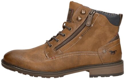 heren veterboot - Cognac - Maat 45