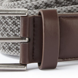 Heren Vintage Wash Canvas Riem (Leisteen) Blauw - L