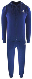 Heren Volledige Rits Trainingspak Set (Blauw) - 2XL