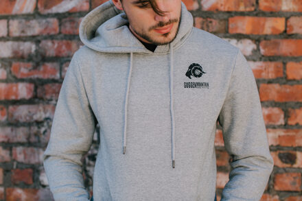 Heren wandelhoodie fleece hoodie outdoor lichtgrijs - XL