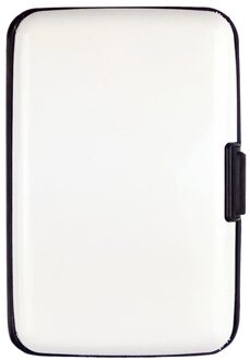 Heren Waterdicht Zaken Id Credit Card Wallet Plastic Pocket Case wit