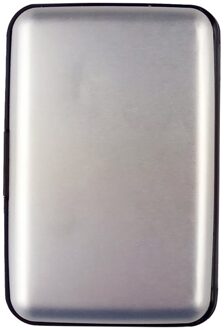 Heren Waterdicht Zaken Id Credit Card Wallet Plastic Pocket Case Zilver