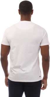 Heren Weekend Offender Kruiswoord Kleurblok T-shirt in Wit