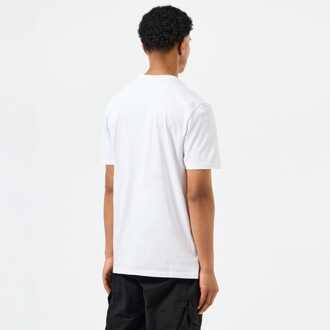 Heren Weekend Offender Sutton Check Detail Pocket T-shirt in Wit