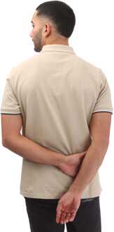 Heren Weekend Offender Teresina geruit poloshirt in steen