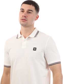 Heren Weekend Offender Vancouver getipt poloshirt in wit