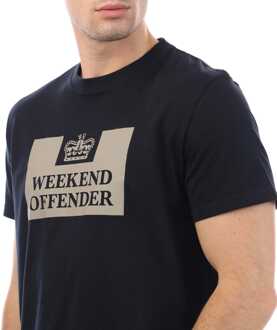 Heren Weekend overtreder McMoney T-shirt in marineblauw - maat Navy