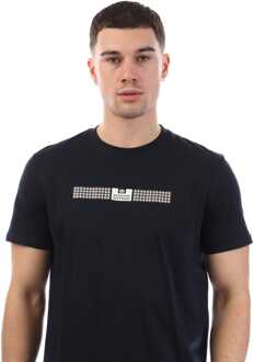 Heren Weekend overtreder Shareck Check T-shirt in Navy - XL