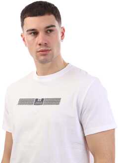 Heren Weekend overtreder Shareck Check T-shirt in Wit - maat M