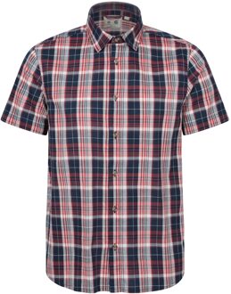 Heren Weekender Overhemd (Donkerrood)