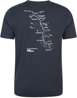 Heren West Highlands Korte Mouw T-Shirt (Marineblauw) - maat L Navy