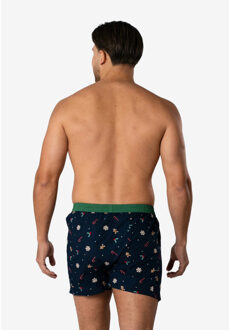 Heren wijde boxershorts kerst print christmas allover Veelkleurig - L