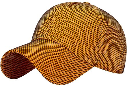 Heren Winter Baseball Caps Mesh Mode Effen Kleur Hoeden Verstelbare Golf Zonnehoed Voor Mannen Бейсболка Мужская Зимняя Oranje