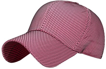 Heren Winter Baseball Caps Mesh Mode Effen Kleur Hoeden Verstelbare Golf Zonnehoed Voor Mannen Бейсболка Мужская Зимняя Roze
