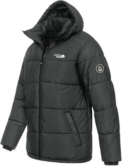 Heren Winter Puffer Jas AS-333 – Warm, Sportief, Waterafstotend Zwart - M