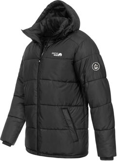 Heren Winter Puffer Jas AS-333 – Warm, Sportief, Waterafstotend Zwart - XL