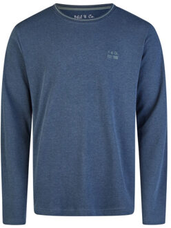 Heren winter pyjama set lang interlock donkerblauw geruit Veelkleurig - XXL