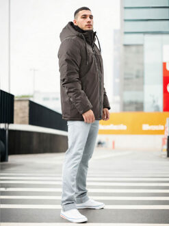 Heren Winterjas Donkergrijs - 2XL