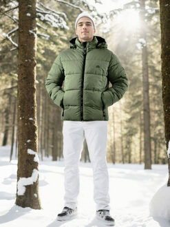 Heren Winterjas Donkergroen - M