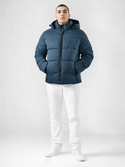 Heren Winterjas Marine Blauw - 2XL