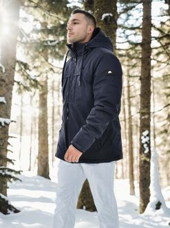 Heren Winterjas Marine Blauw - 3XL