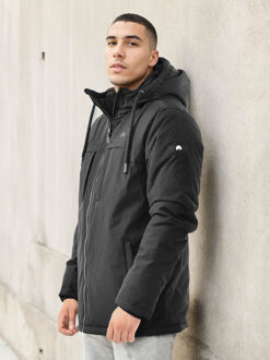 Heren Winterjas Zwart - L